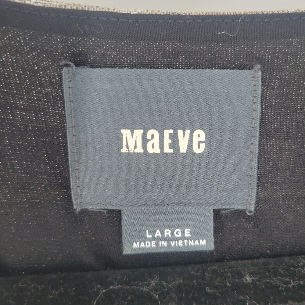 Anthropologie Maeve Tamara‎ Silver Wrap Dress Large - Picture 4 of 5